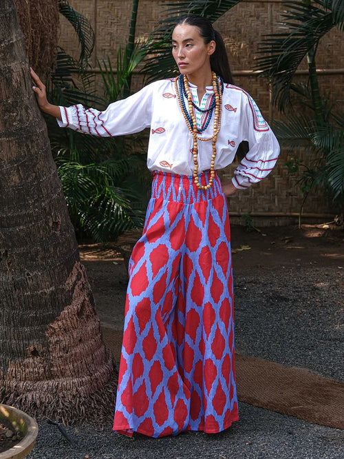 Hose Majoran Ikat Red