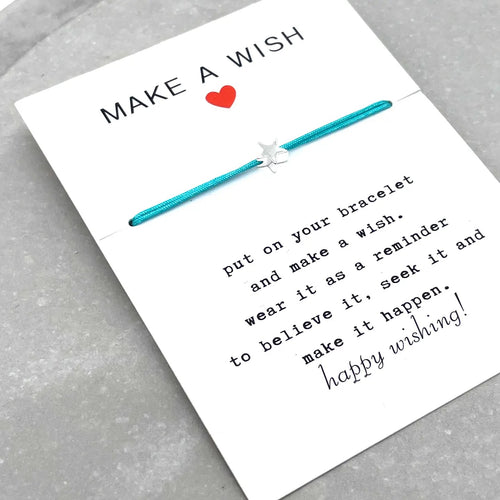 Armband "Make a Wish" Star silber