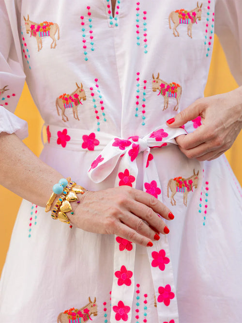 Marigold Dress "Donkey" white
