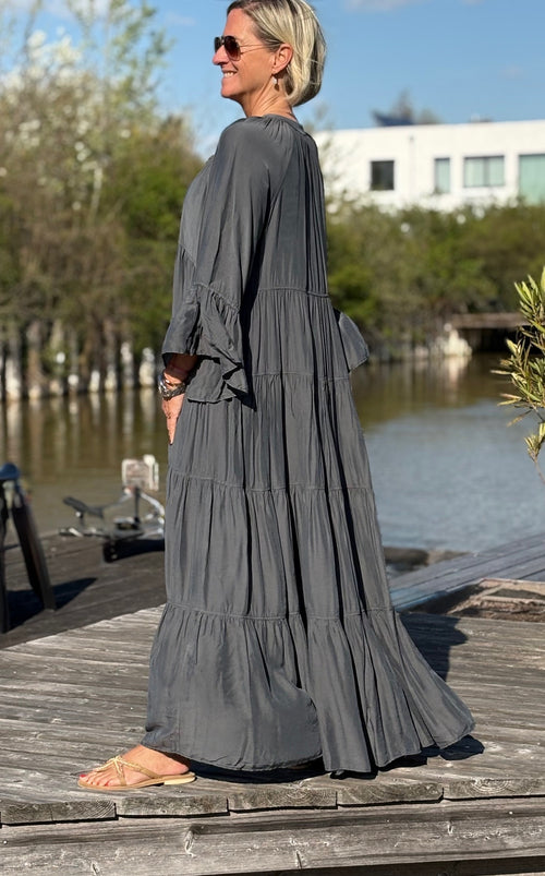 Maxidress "Amani" dark grey
