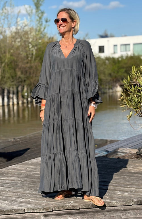 Maxidress "Amani" dark grey