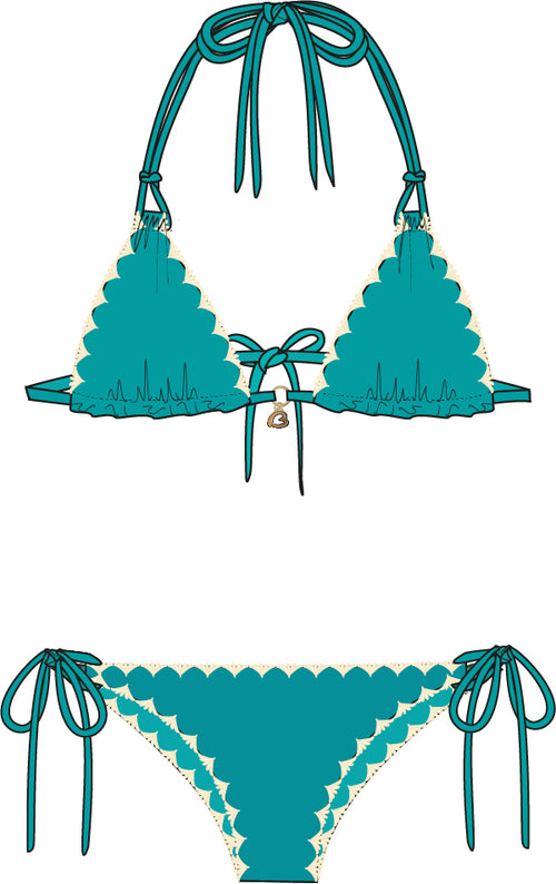 Bikini Nucoavora Ethnichic ocean blue