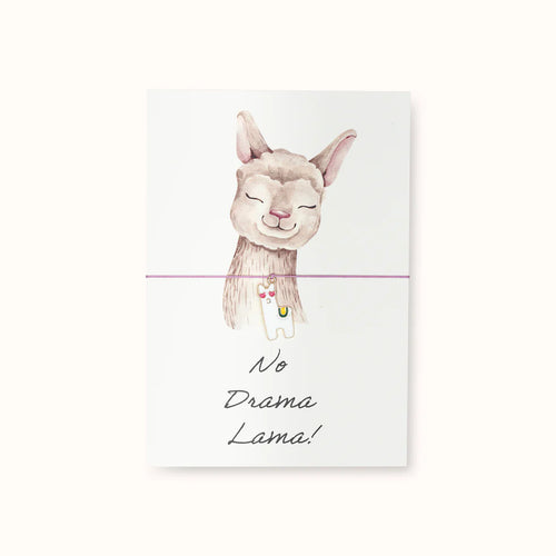 Armbandkarte "No Drama Lama"