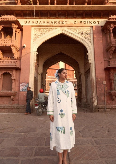 Palace Coat Jodhpur Blau