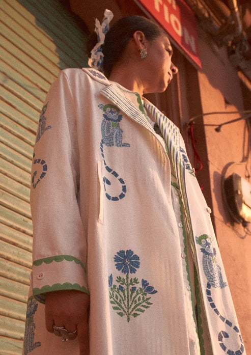 Palace Coat Jodhpur Blau