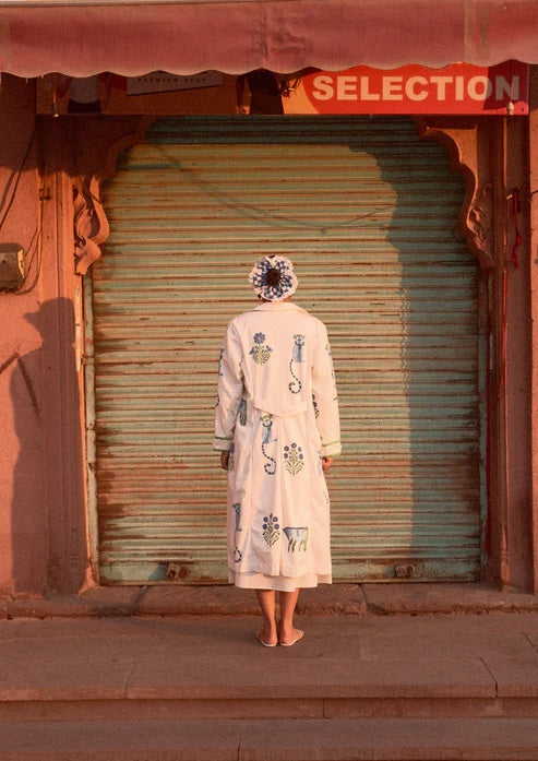 Palace Coat Jodhpur Blau