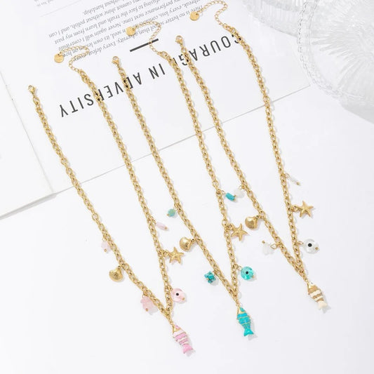 Kette mit Charms " Under the Sea"