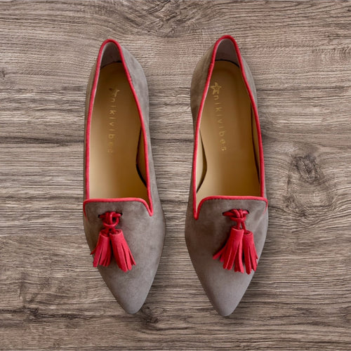 Tassel Loafer Fango/Corallo