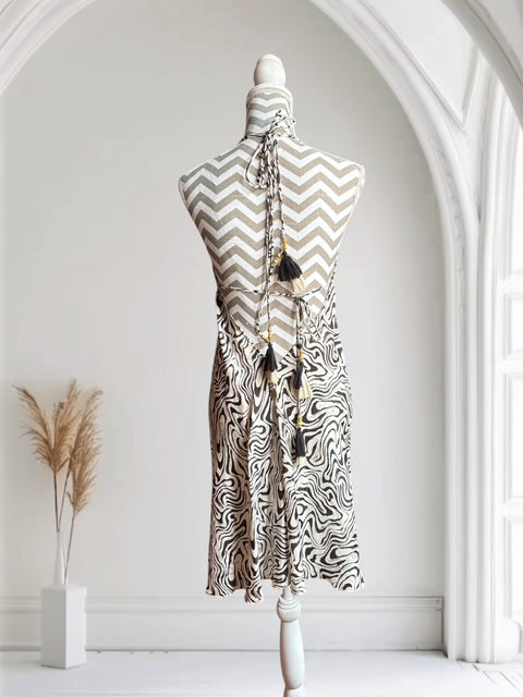 Seiden Dress Mare short Print Zebra