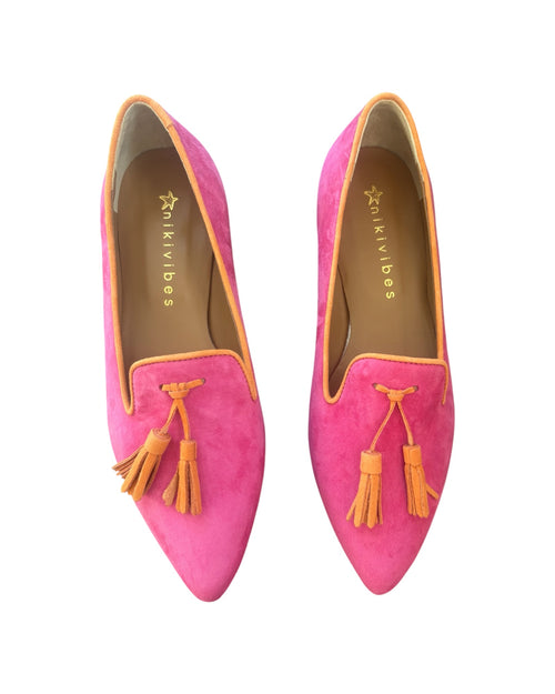 Tassel Loafer Bright Fuxia/Arancio