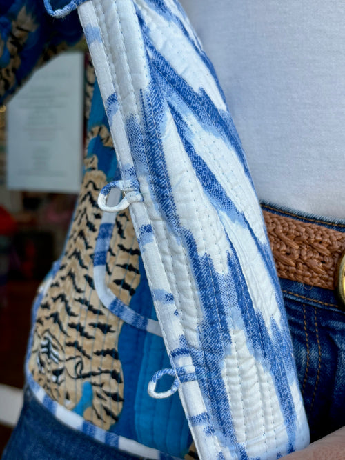 Quilted Jacket "Tiger" blue