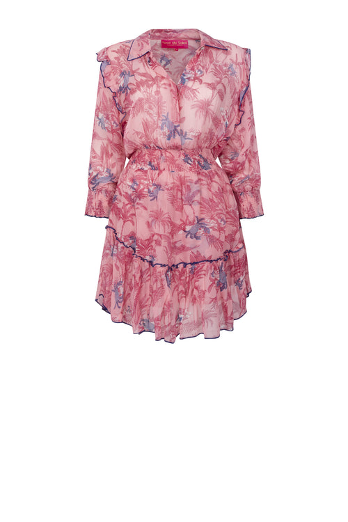 Hemdblusen Dress "Pink Palmfield"