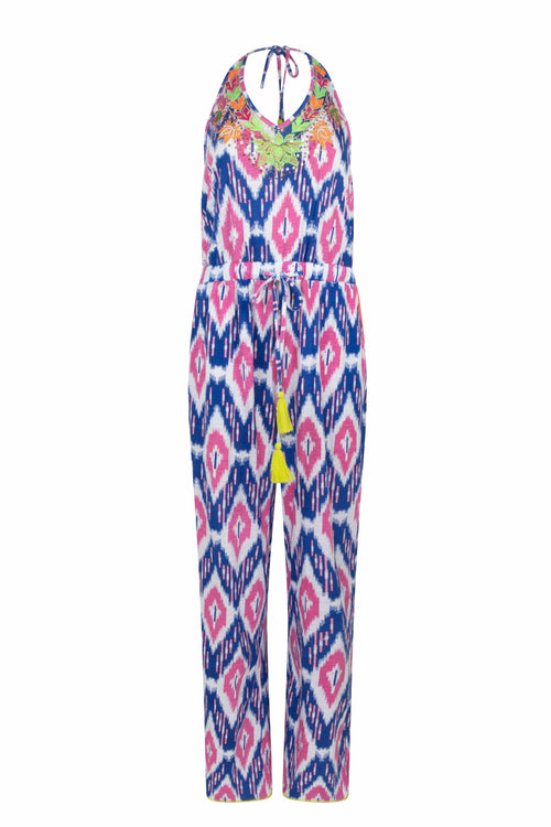 Jumpsuit "Blue Ikat"