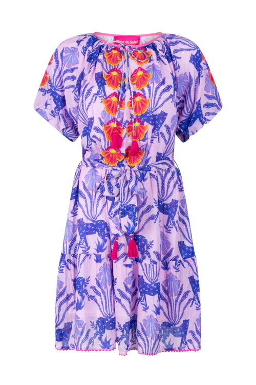 Short Dress "Lila Tiger"