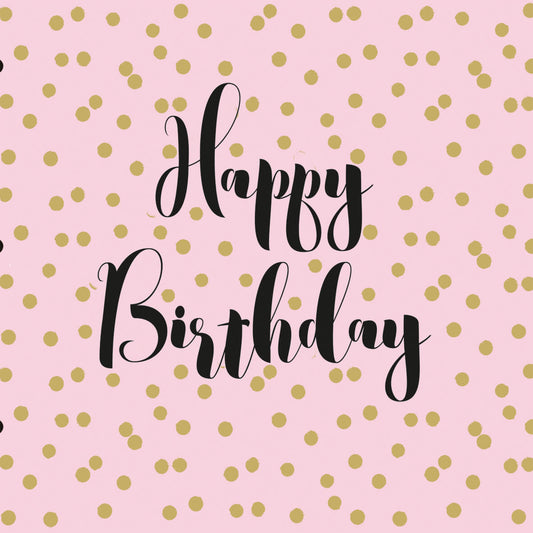 Servietten "Birthday Confetti rose"