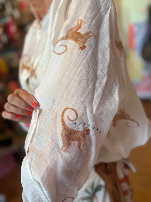 Have One Set Pareo long "Monkey" mit Blouse Monkey