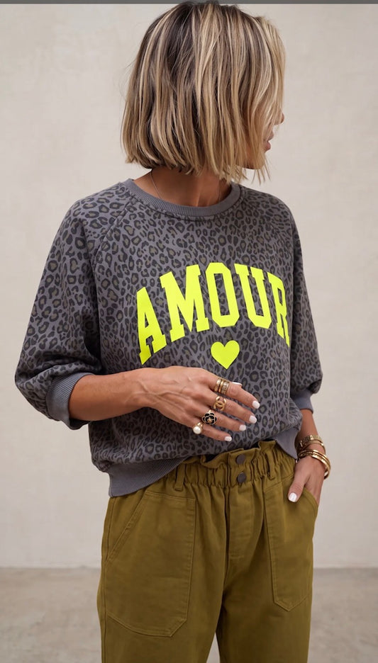 Sweater "Leo Amour" mit 3/4 Arm
