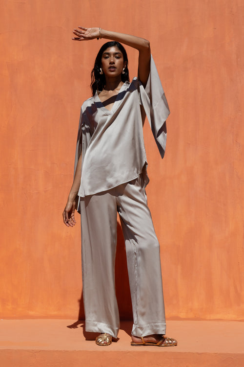 Bluse/Top "Bria" light grey