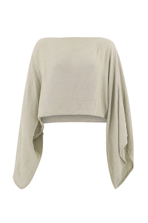 Top Wide "Auralea" Beige