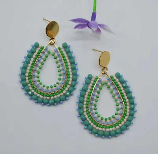 Ohrstecker Beads "Turquoise Summer" 2