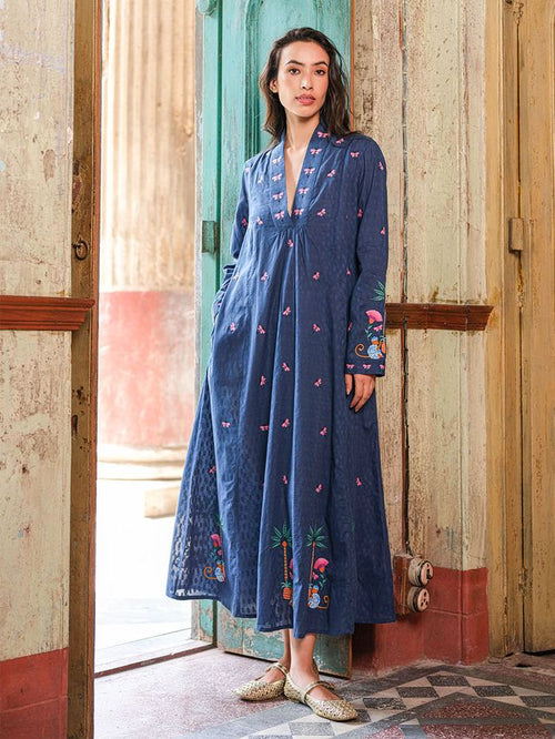 Dress Sandalwood "Monkey" Navy