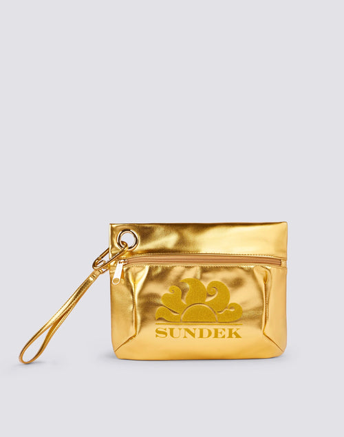 Sundek Clutch "Big Logo" Metallic