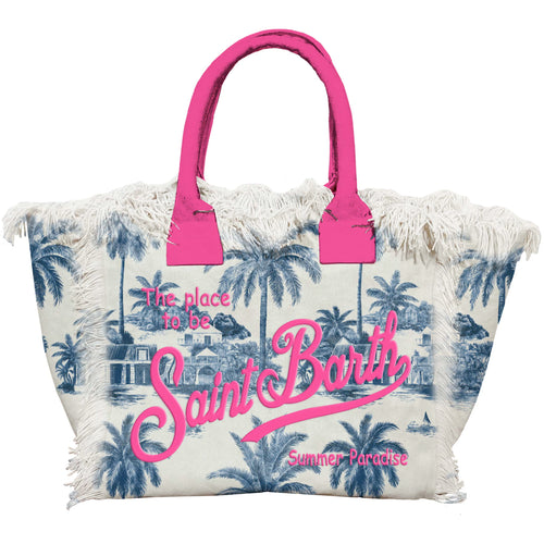 Tasche Vanity Canvas Large Saint Barth Jouy white/navy