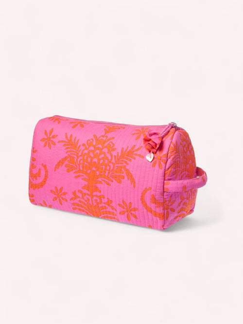 Wash Bag Pink Palm