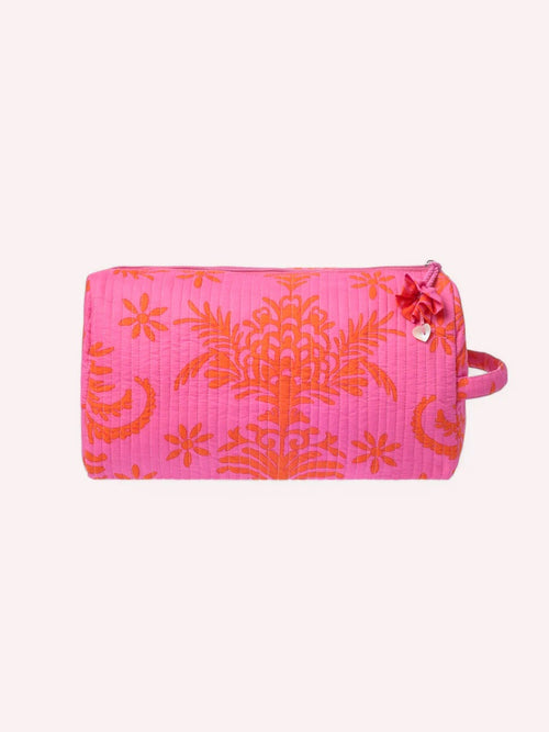 Wash Bag Pink Palm