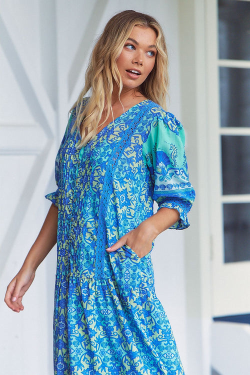 Maxi Dress FLounder by the Sea