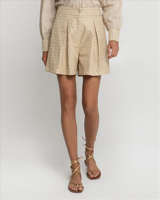 Short Cross beige/gold