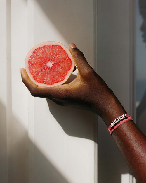 Sorbet Silk Bandana Bracelet "Amore"