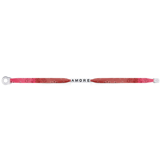 Sorbet Silk Bandana Bracelet "Amore"