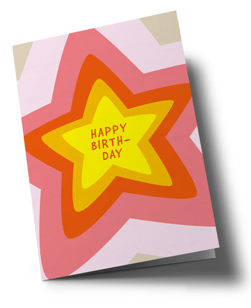 Klappkarte mit Kuvert "Happy Birthday"