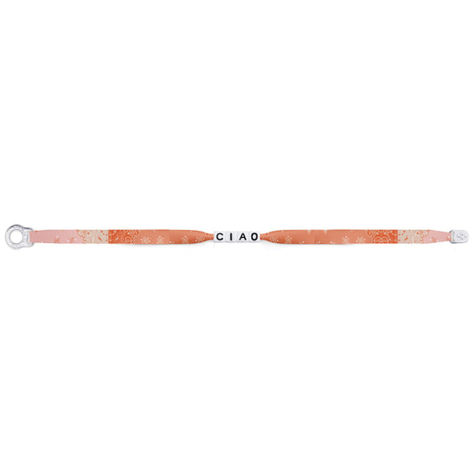 Sorbet Silk Bandana Bracelet "Ciao"