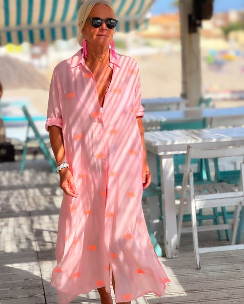 Shirt Dress Crab rose