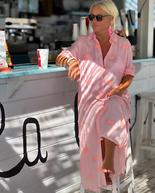 Shirt Dress Crab rose