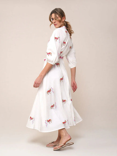 Marigold Dress "Donkey" white
