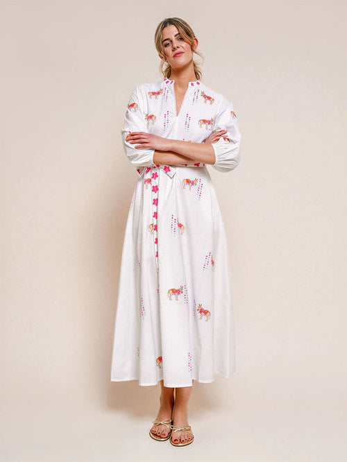 Marigold Dress "Donkey" white