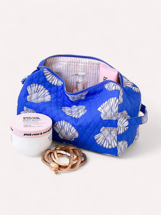 Wash Bag Blue Shells
