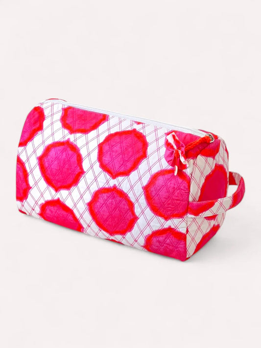 Wash Bag Ikat Pink