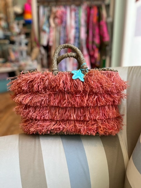 Bast Korb "Fringes" Size S