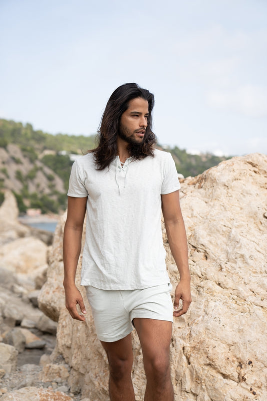 Sweat Short Antonio hellgrün