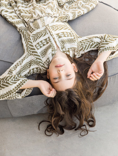 Kids Dress Ella khaki