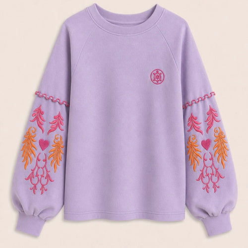 Globo Heart Sweatshirt Mauve