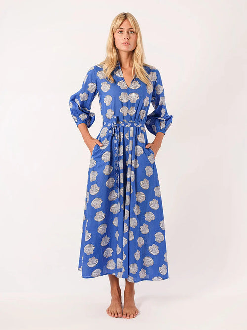 Marigold Dress "Blue Shell"