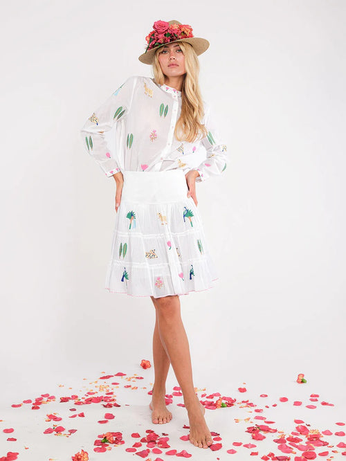 Columbia Blouse "White Jungle"