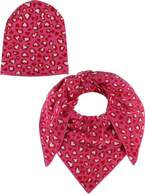 Set Dreieckstuch und Beanie " Hearty Leo"