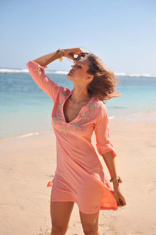 Tunika/Dress Starfish coral/sand