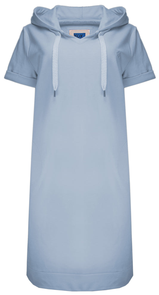 Sweatshirt Kleid mit Kapuze